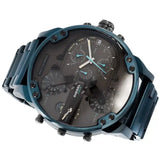 Diesel Daddy 2.0 Chronograph Quartz Grey Dial Blue Steel Strap Watch For Men - DZ7414