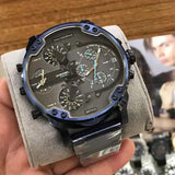 Diesel Daddy 2.0 Chronograph Quartz Grey Dial Blue Steel Strap Watch For Men - DZ7414