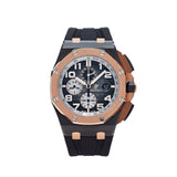 Audemars Piguet Royal Oak Offshore Chronograph Grey Dial Black Rubber Strap Watch for Men - 26405NR.OO.A002CA.01