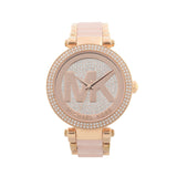 Michael Kors Parker Pink Dial Pink Steel Strap Watch for Women - MK6176