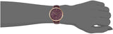 Fossil Jacqueline Burgundy Dial Burgundy Leather Strap Watch for Women  - ES4099