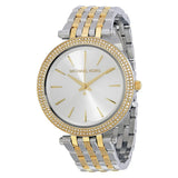 Michael Kors Darci Silver Dial Two Tone Stainless Steel Strap Watch for Women - MK3215