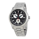 Gucci G-Timeless Chronograph Black Dial Silver Steel Strap Watch For Men - YA126267