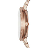 Fossil Jacqueline Multi Function Mother of Pearl Dial Rose Gold Steel Strap Watch for Women - ES3757