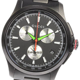 Gucci G-Timeless Chronograph Black Dial Black Steel Strap Watch For Men - YA126268