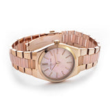 Michael Kors Channing Quartz Mother of Pearl Pink Dial Two Tone Steel Strap Watch For Women - MK6652