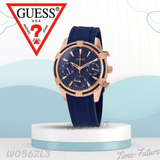 Guess Analog Quartz Blue Dial Blue Rubber Strap Watch For Women - W0562L3