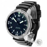 IWC Aquatimer Automatic 2000 Black Dial Black Rubber Strap Watch for Men - IW358002