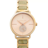 Michael Kors Portia Quartz Rose Gold Dial Rose Gold Steel Strap Watch For Women - MK3678