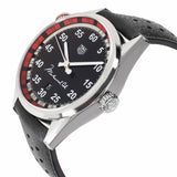 Tag Heuer Carrera Muhammad Ali Calibre 5 Black Dial Black Leather Strap Watch for Men - WAR2A11.FC6337