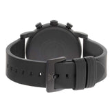 Emporio Armani Luigi Chronograph Black Dial Black Leather Strap Watch For Men - AR11133