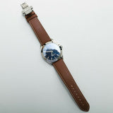 Tissot Gentlemen Powermatic 80 Silicium Blue Dial Brown Leather Strap Watch For Men - T127.407.16.041.00