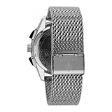 Maserati Traguardo Black Dial Silver Mesh Bracelet Watch For Men - R8873612005