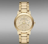 Burberry The City Gold Dial Gold Steel Strap Watch for Women - BU9753