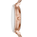 Michael Kors Mini Jayne Crystals Rose Gold Dial Rose Gold Mesh Strap Watch for Women - MK7122