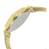 Guess Quartz White Dial Gold Steel Strap Watch For Women - W1152L2