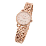 Coach Delancey White Dial Rose Gold Steel Strap Watch for Women - 14502242