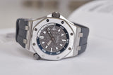 Audemars Piguet Royal Oak Offshore Diver Grey Dial Grey Rubber Strap Watch for Men - 15720ST.OO.A009CA.01