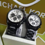 Michael Kors Bradshaw Chronograph Quartz White Dial Grey Steel Strap Watch For Men - MK5952