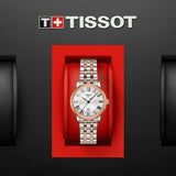 Tissot Carson Premium Lady Silver Dial Two Tone Steel Strap Watch For Women - T122.210.22.033.01