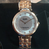 Coach Park Silver Dial Rose Gold Steel Strap Watch for Women - 14503735