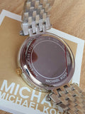 Michael Kors Darci Silver Dial Two Tone Stainless Steel Strap Watch for Women - MK3215