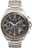 Hugo Boss Driver Sport Grey Dial Grey Steel Strap Watch for Men - 1513094