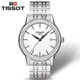 Tissot Carson Steel White Dial Silver Steel Strap Watch For Men - T085.410.11.011.00