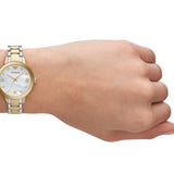 Emporio Armani Mia Quartz Mother of Pearl Dial Two Tone Steel Strap Watch For Women - AR11524