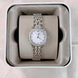 Emporio Armani Alpha Mother of Pearl Dial Silver Steel Strap Watch for Women - AR1803