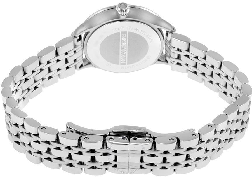 Emporio Armani Alpha Mother of Pearl Dial Silver Steel Strap Watch for Women - AR1803