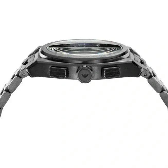 Emporio Armani Analog Chronograph Blue Dial Silver Steel Strap Watch For Men - AR11561