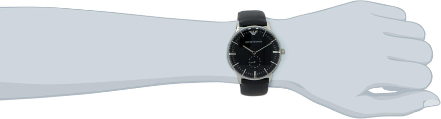 Emporio Armani Analog Quartz Blue Dial Blue Leather Strap Watch For Men - AR1647