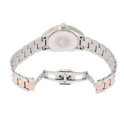 Emporio Armani Analog White Dial Two Tone Steel Strap Watch For Women - AR11029