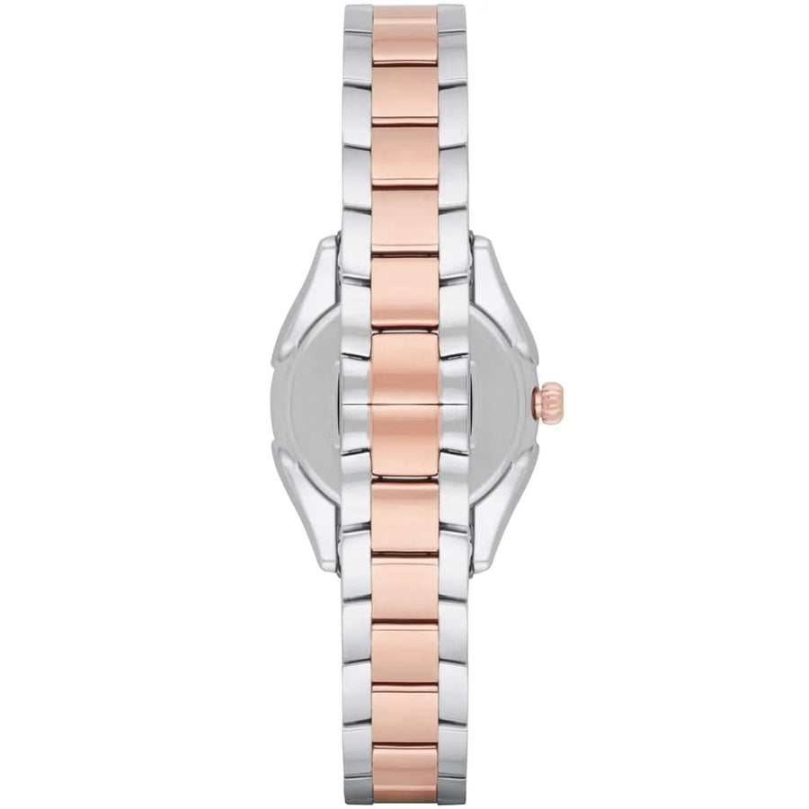Emporio Armani Analog White Dial Two Tone Steel Strap Watch For Women - AR11029