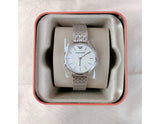 Emporio Armani Mother of Pearl Dial Silver Steel Strap Watch For Women - AR11112