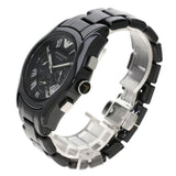 Emporio Armani Valente Chronograph Black Dial Black Ceramic Strap Watch For Men - AR1400