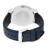 Emporio Armani Classic Quartz Blue Dial Black Leather Strap Watch For Men - AR1731