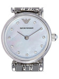 Emporio Armani Gianni Blue Dial Silver Stainless Steel Watch For Women - AR1961