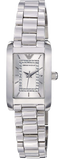 Emporio Armani Classic Diamonds Silver Dial Silver Steel Strap Watch For Women - AR3170