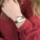 Emporio Armani Arianna Analog Mother of Pearl Dial Rose Gold Steel Strap Watch For Women - AR11196