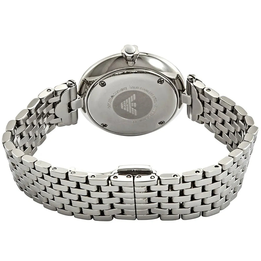 Emporio Armani Arianna Analog White Dial Silver Steel Strap Watch For Women - AR11195