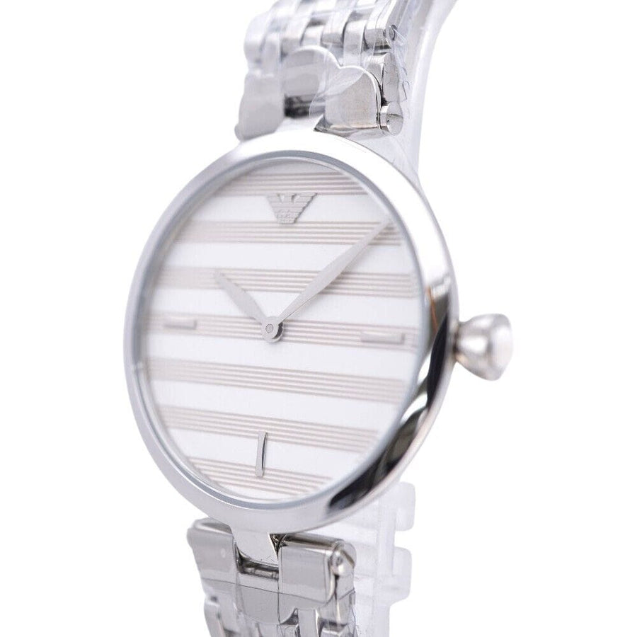 Emporio Armani Arianna Analog White Dial Silver Steel Strap Watch For Women - AR11195