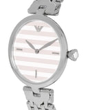 Emporio Armani Arianna Analog White Dial Silver Steel Strap Watch For Women - AR11195
