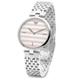 Emporio Armani Arianna Analog White Dial Silver Steel Strap Watch For Women - AR11195