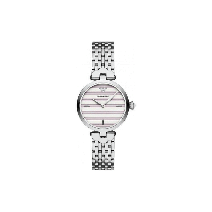 Emporio Armani Arianna Analog White Dial Silver Steel Strap Watch For Women - AR11195