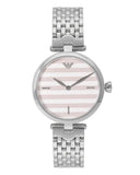 Emporio Armani Arianna Analog White Dial Silver Steel Strap Watch For Women - AR11195