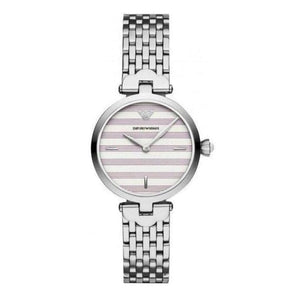 Emporio Armani Arianna Analog White Dial Silver Steel Strap Watch For Women - AR11195