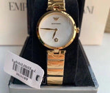 Emporio Armani Arianna Mother of Pearl Dial Gold Steel Strap Watch For Women - AR11198