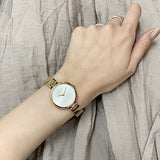 Emporio Armani Arianna Mother of Pearl Dial Gold Steel Strap Watch For Women - AR11198